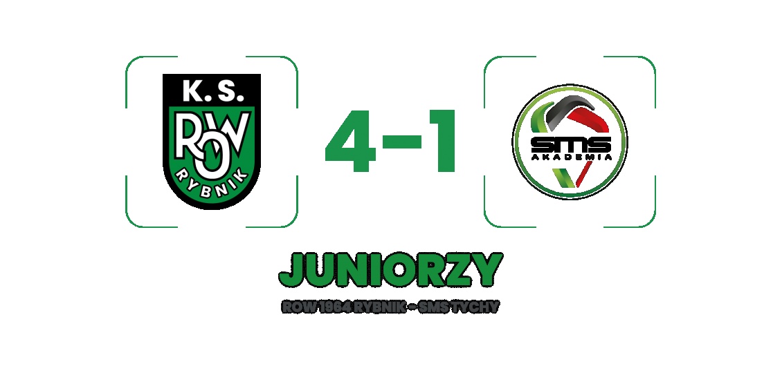 Juniorzy:ROW 1964 Rybnik -  APN SMS TYCHY 4:1 (0:0)