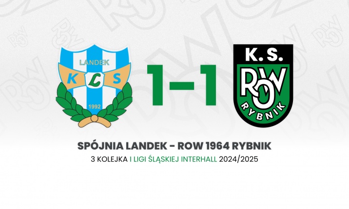 Spójnia Landek – ROW 1964 Rybnik 1:1 (1:0) – Podsumowanie meczu